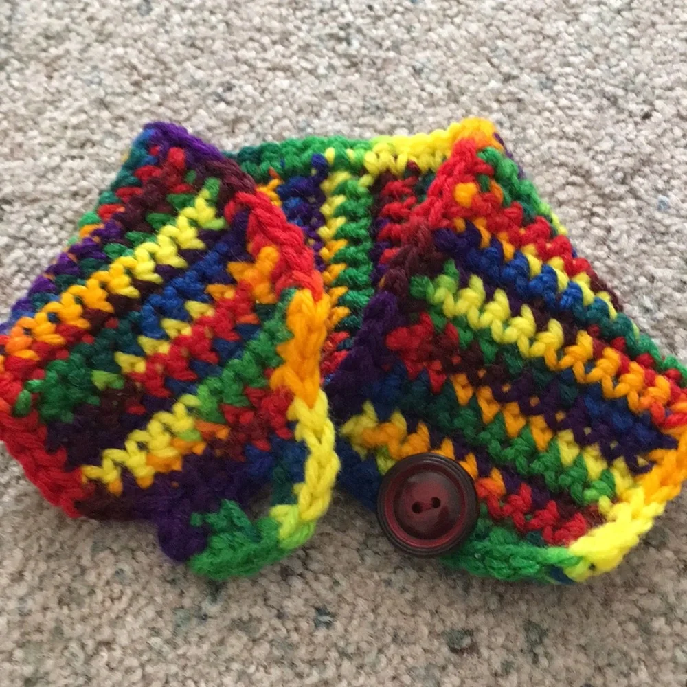HAND CRAFTED Small Pet Cowl Crochet Colorful